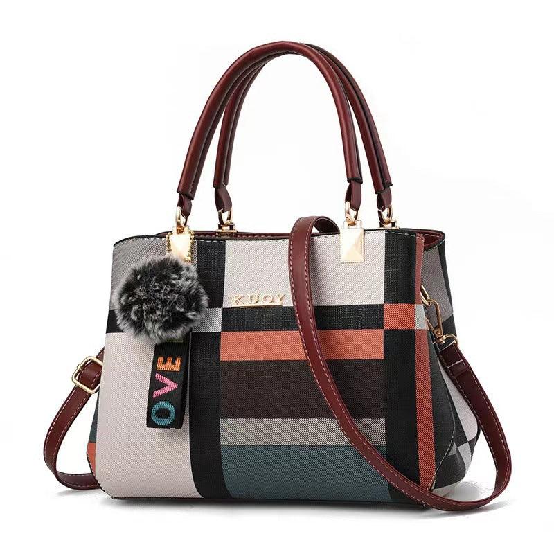 Bolsa de Ombro Feminina Vittoria Plaid