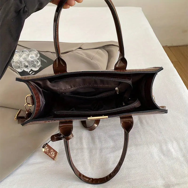 Bolsa Estruturada Croco Mirelle