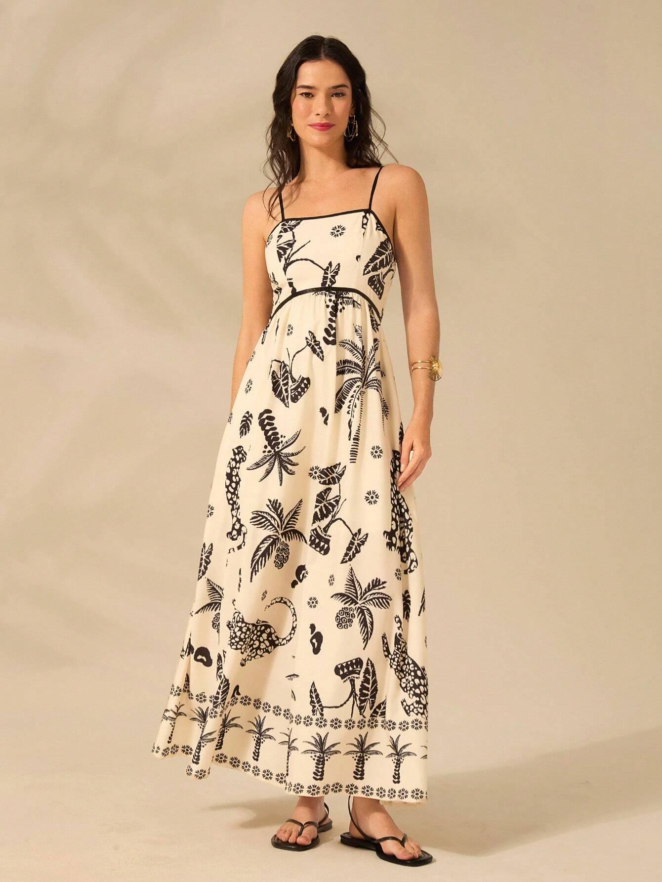 Vestido Longo Boho Estampado