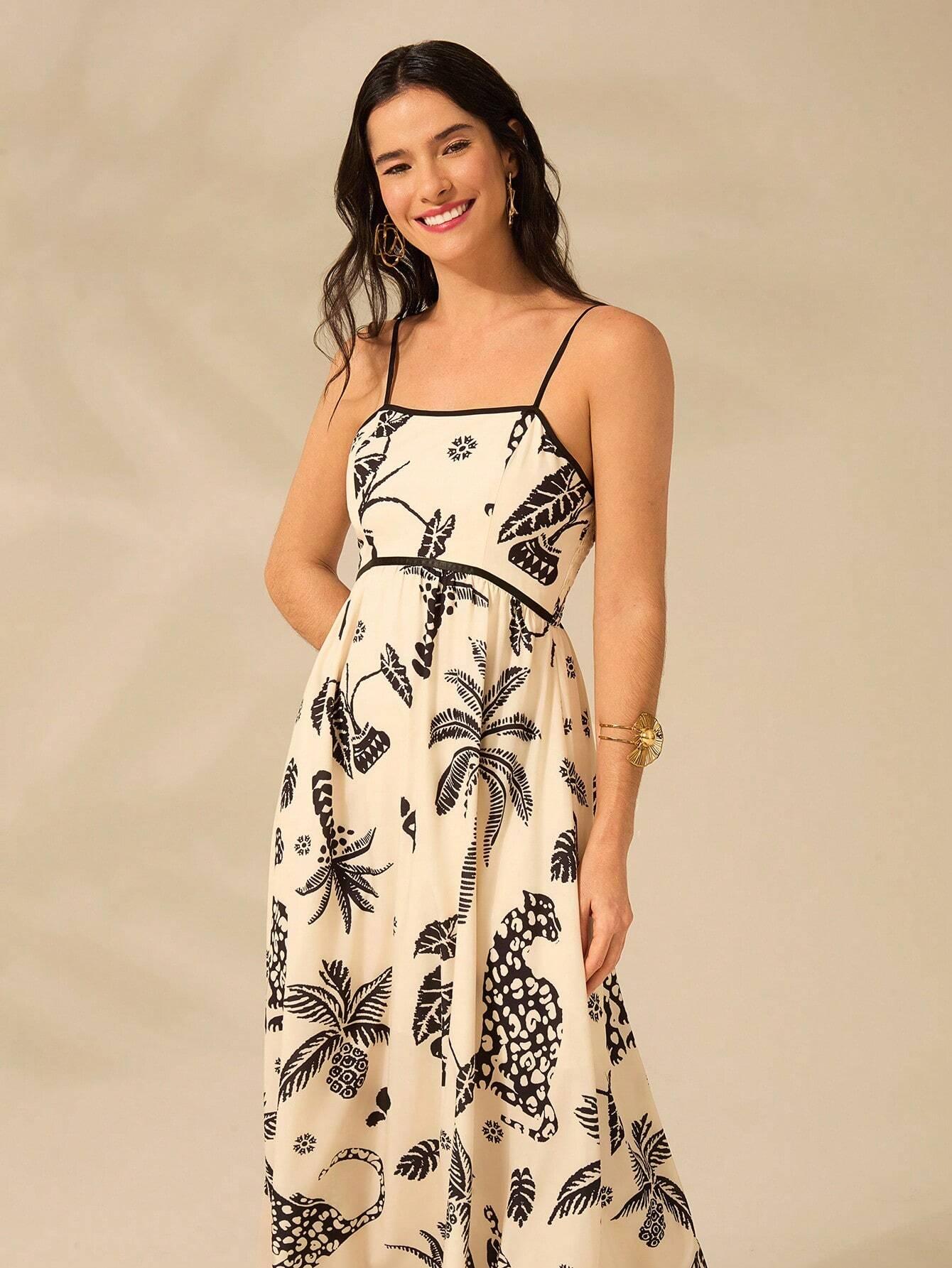 Vestido Longo Boho Estampado