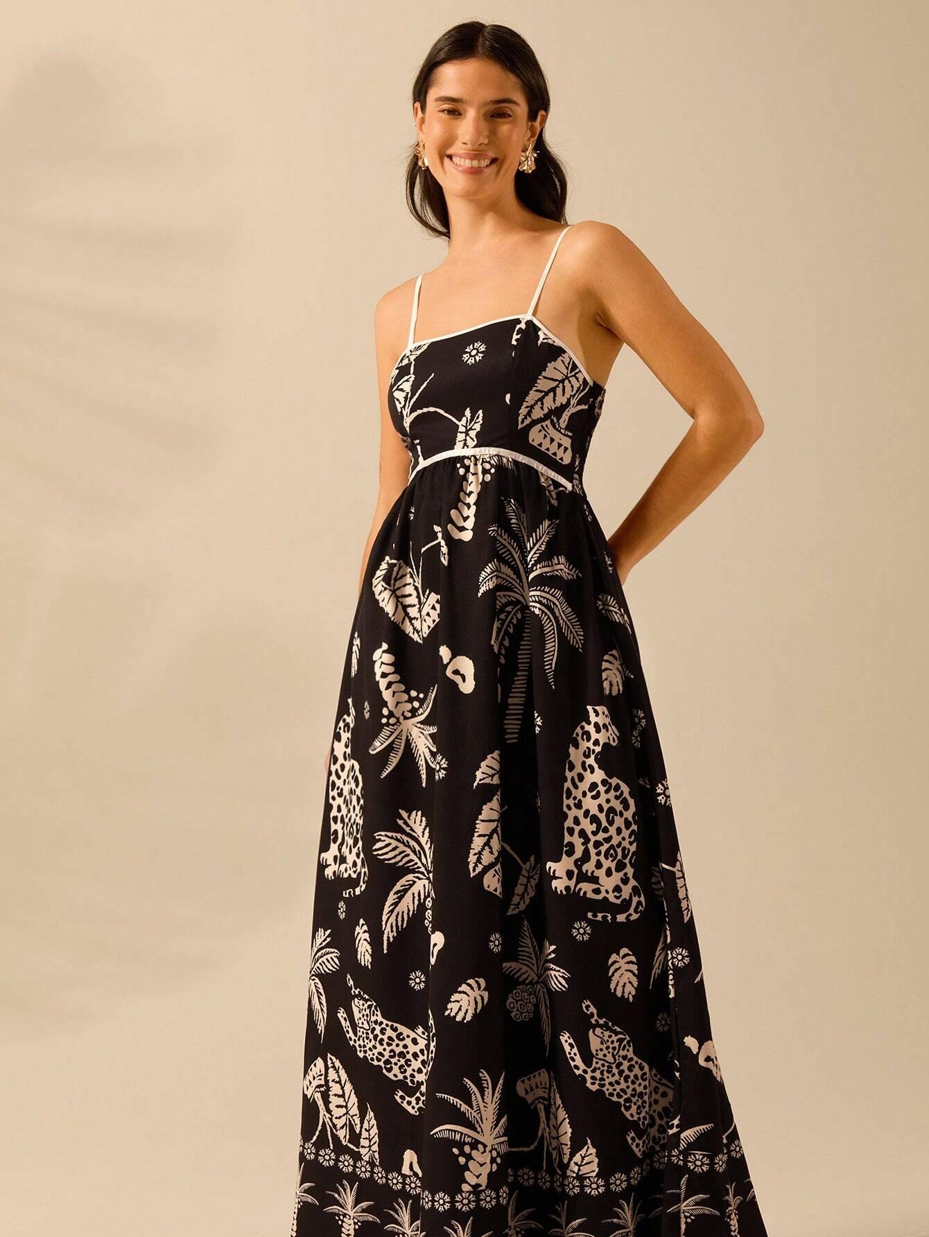 Vestido Longo Boho Estampado