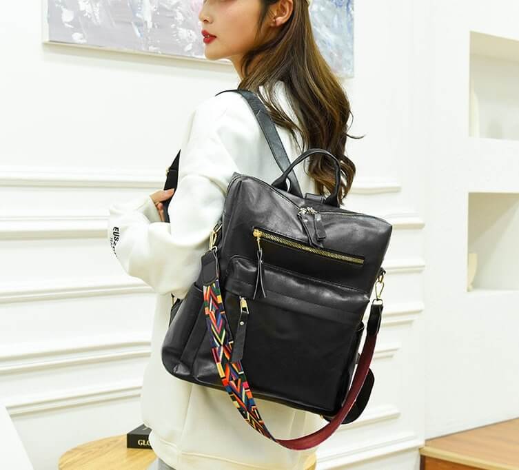 Mochila Feminina em Couro Vintage Luise