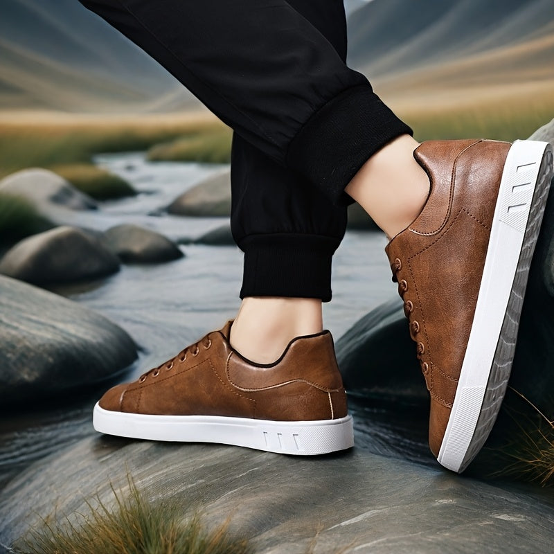 Tênis Casual Masculino Masc Preto+Marrom