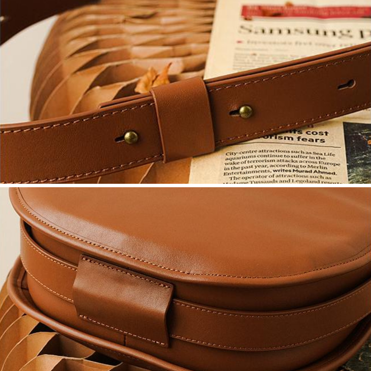 Bolsa de Ombro de Luxo Lira