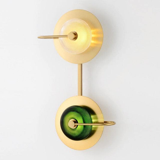 Arandela Dourada Parede Interna Futurista Belle