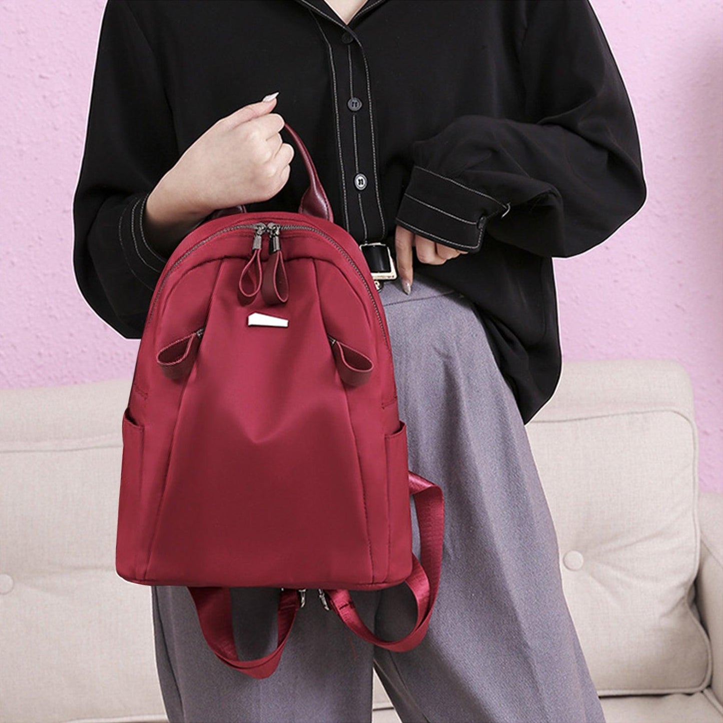 Mochila Pequena Casual Resistente à água