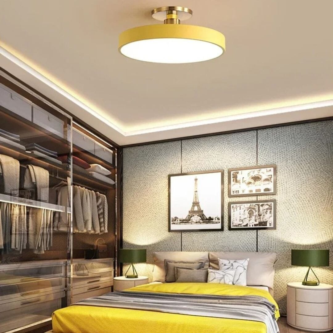 Plafon De Led Redondo Sobrepor Modelo Nódico Plafon 0008 My Store 