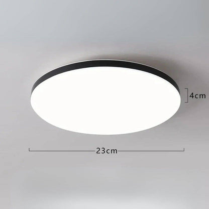 Plafon Redondo Led Sobrepor De Embutir Orion Plafon 0003 My Store Preto Luz Quente (2700K – 3000K) 23cm