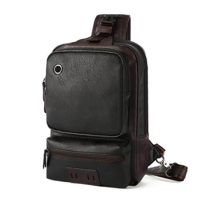 Mochila Masculina de Couro Perry