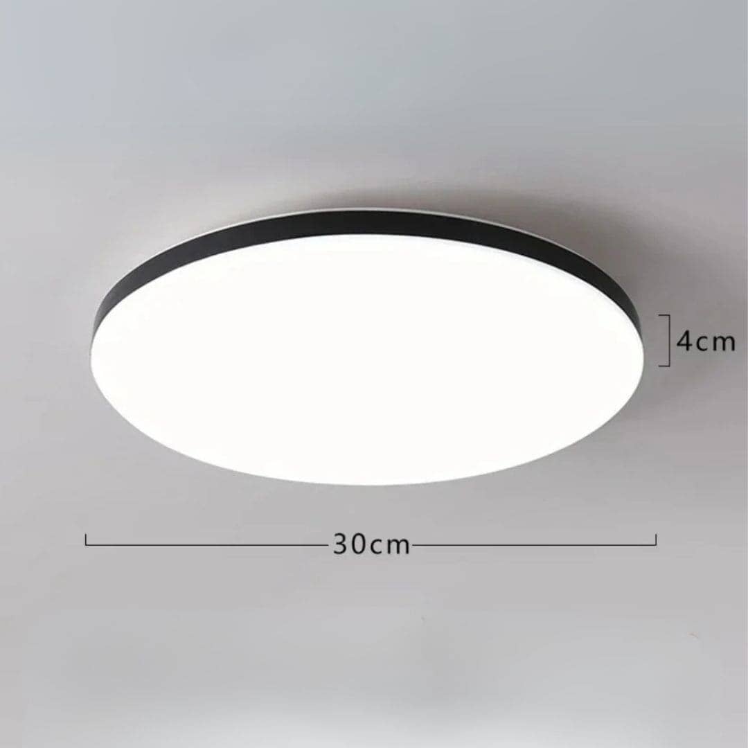 Plafon Redondo Led Sobrepor De Embutir Orion Plafon 0003 My Store Preto Luz Quente (2700K – 3000K) 30cm