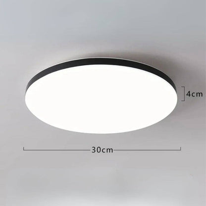 Plafon Redondo Led Sobrepor De Embutir Orion Plafon 0003 My Store Preto Luz Quente (2700K – 3000K) 30cm