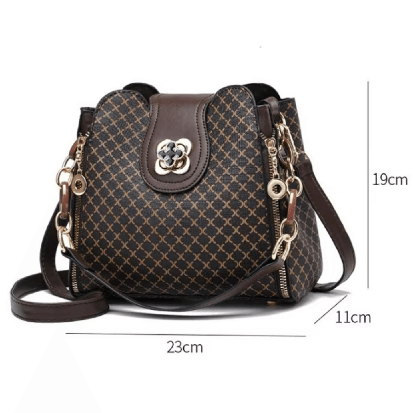 Bolsa Feminina de Couro Genuíno Saint Lumier