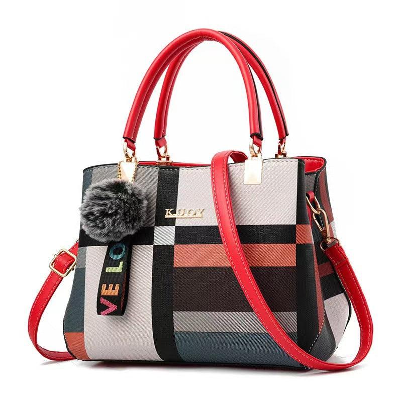 Bolsa de Ombro Feminina Vittoria Plaid