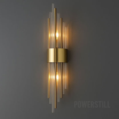 Arandela de Parede Spartan Metal e Vidro Arandela My Store 