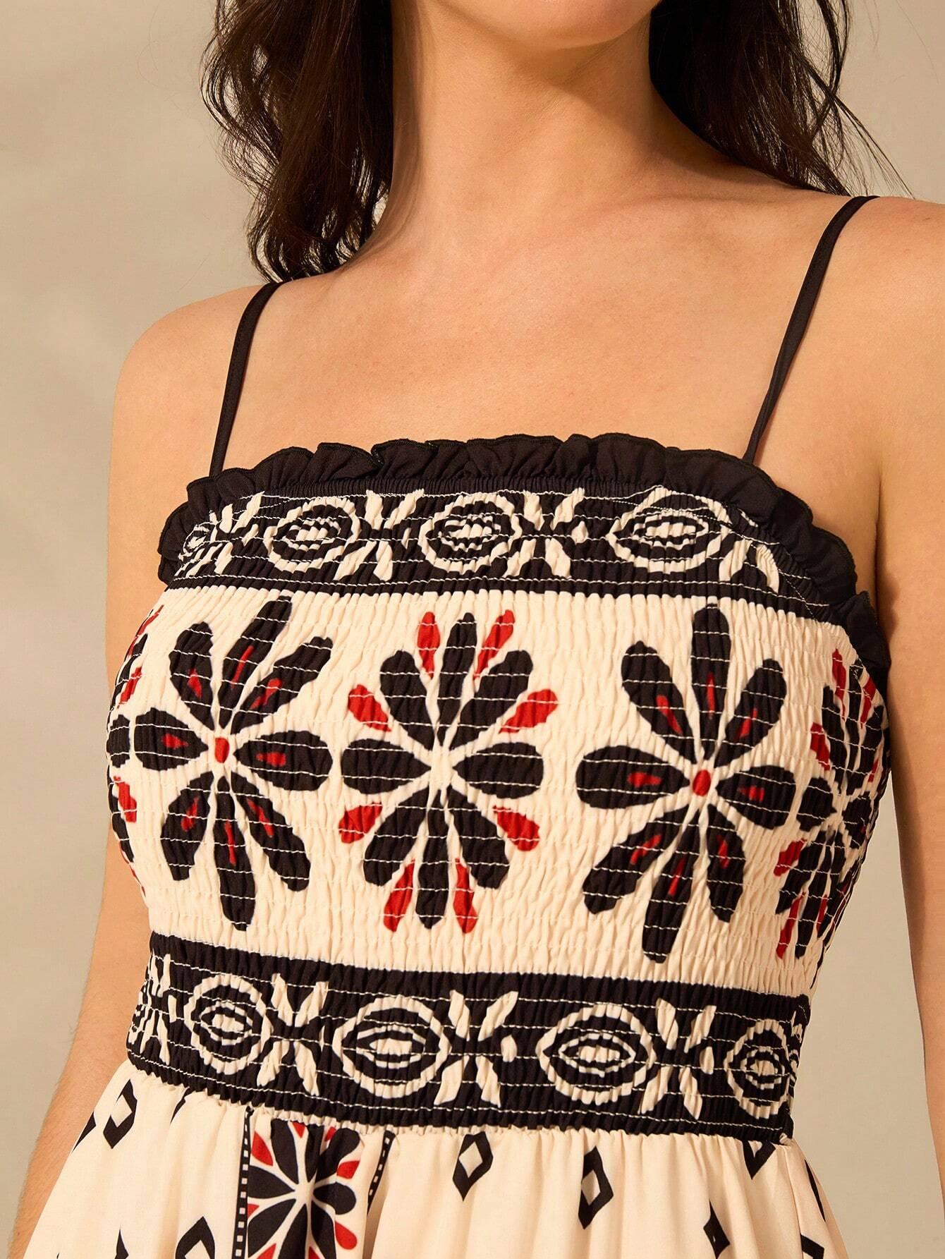 Vestido Longo Boho Floral Tropical