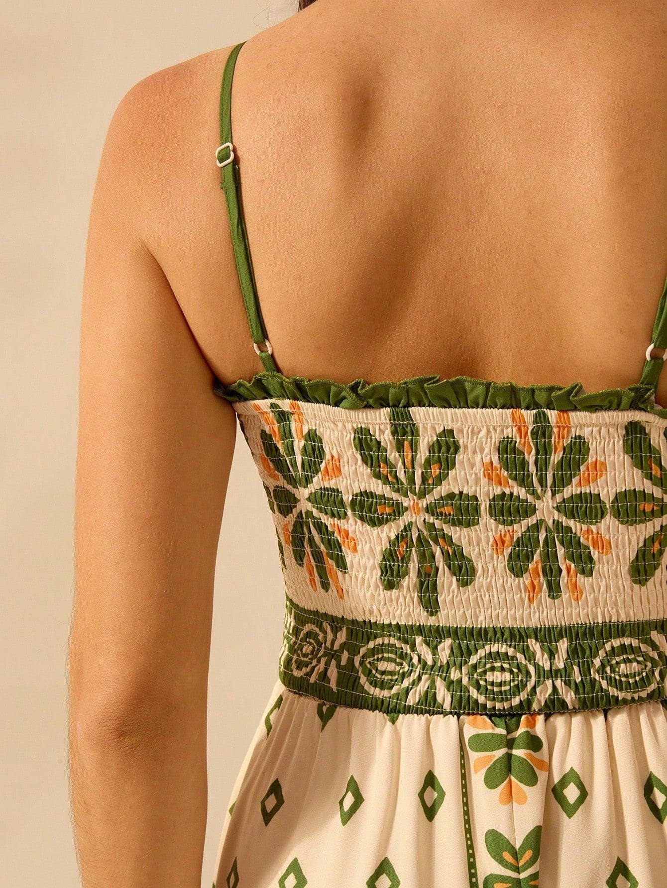 Vestido Longo Boho Floral Tropical