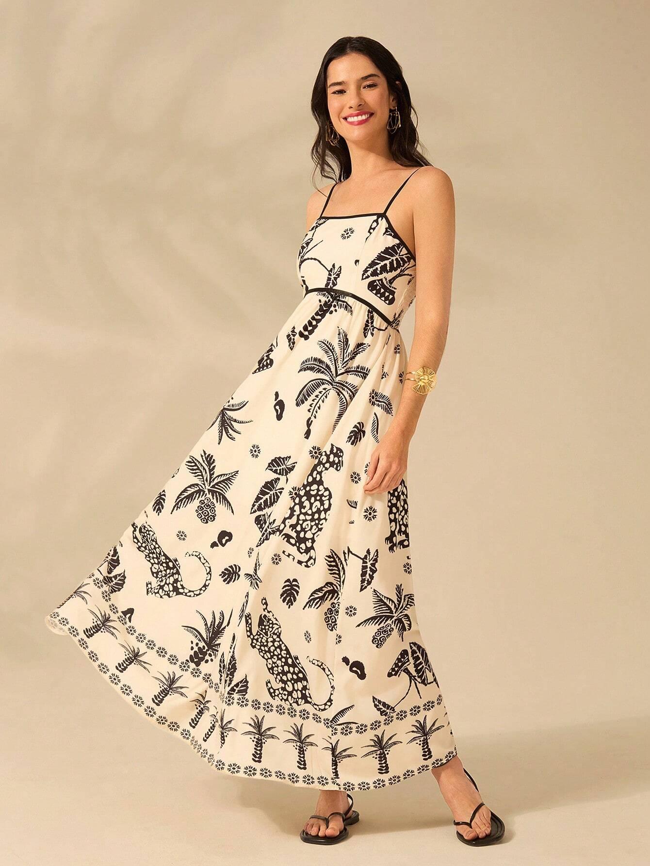 Vestido Longo Boho Estampado