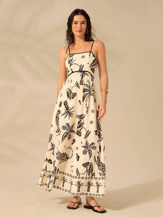 Vestido Longo Boho Estampado