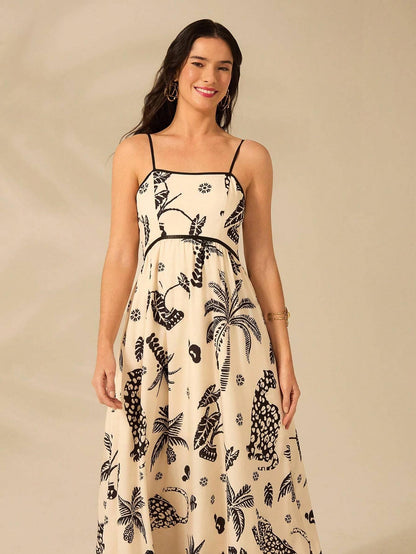 Vestido Longo Boho Estampado