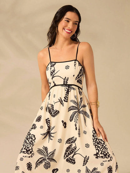 Vestido Longo Boho Estampado