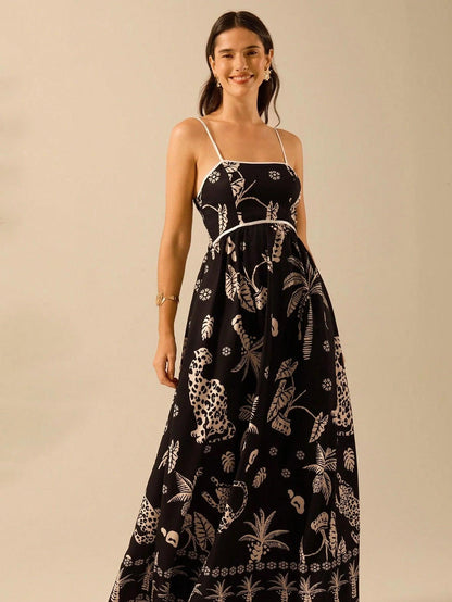 Vestido Longo Boho Estampado