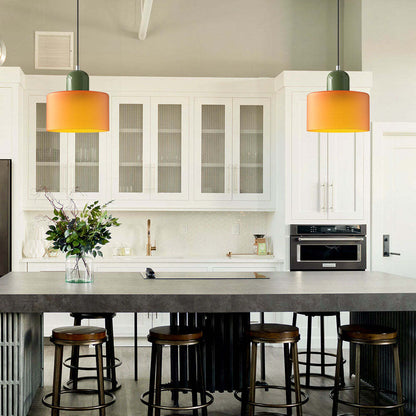 Luminária Pendente Pequena de Vidro Estilo Bauhaus