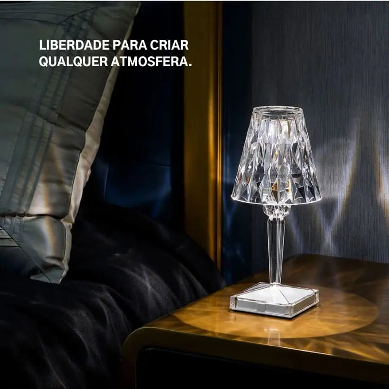 Luminária de Mesa Led Sem Fio 3 em 1 Premium
