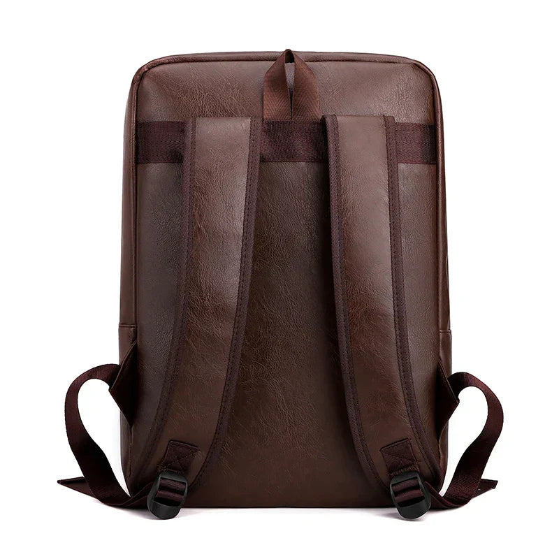 Mochila Masculina em Couro Genuino - Hermez Premium