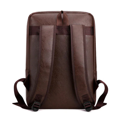 Mochila Masculina em Couro Genuino - Hermez Premium