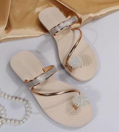 Rasteirinha Feminina com Strass Malu