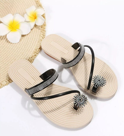 Rasteirinha Feminina com Strass Malu