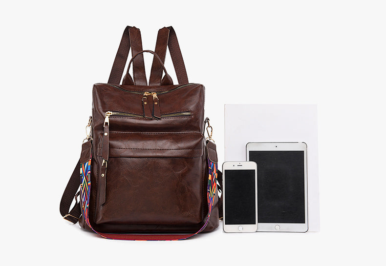 Mochila Feminina em Couro Vintage Luise