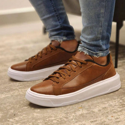 Sapatênis Masculino Casual Marrom Flex
