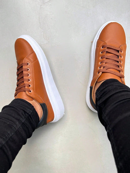 Sapatênis Masculino Casual Marrom Basic