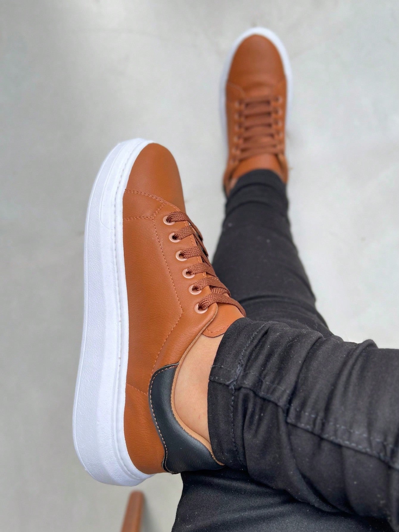 Sapatênis Masculino Casual Marrom Basic