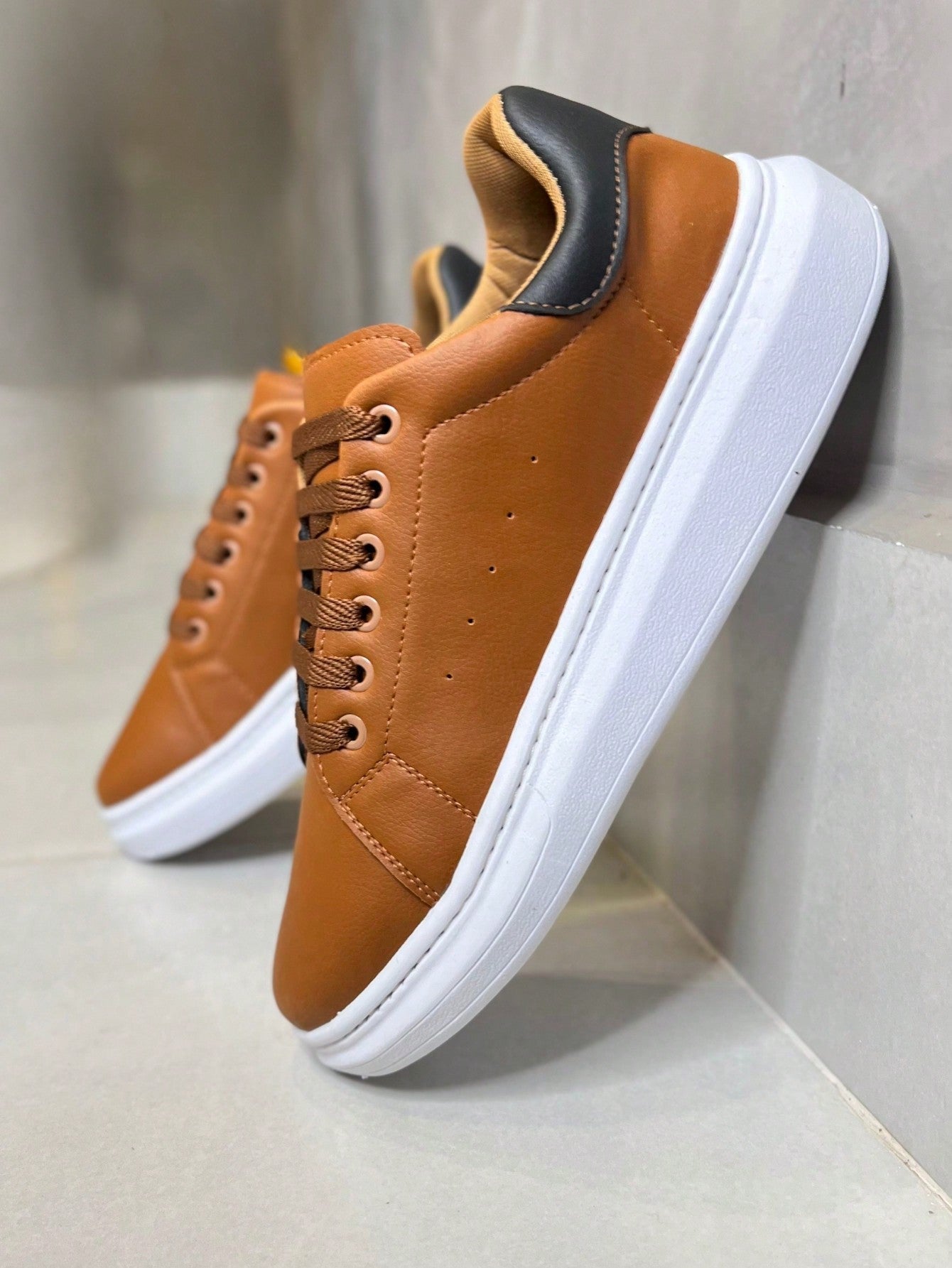 Sapatênis Masculino Casual Marrom Basic