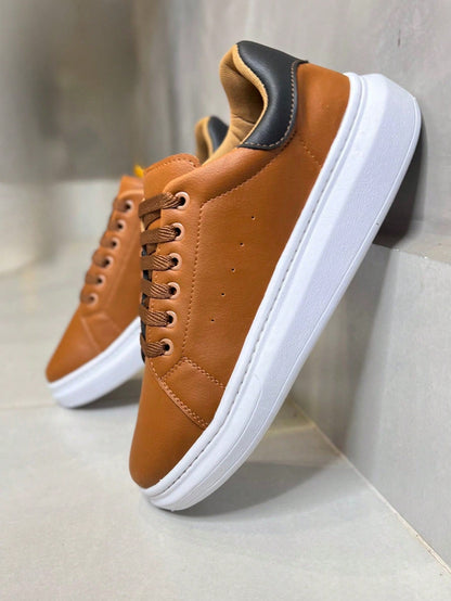Sapatênis Masculino Casual Marrom Basic