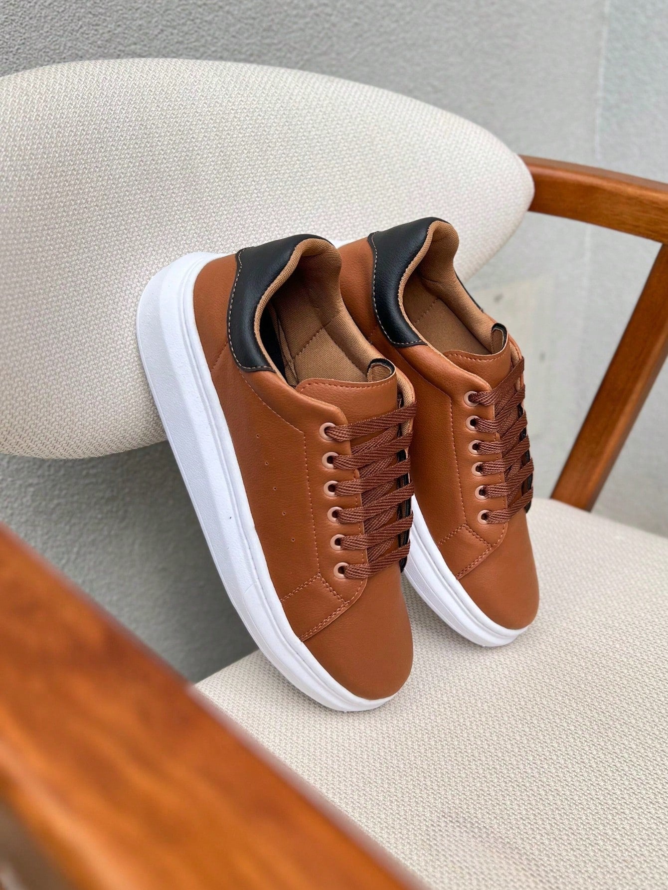 Sapatênis Masculino Casual Marrom Basic