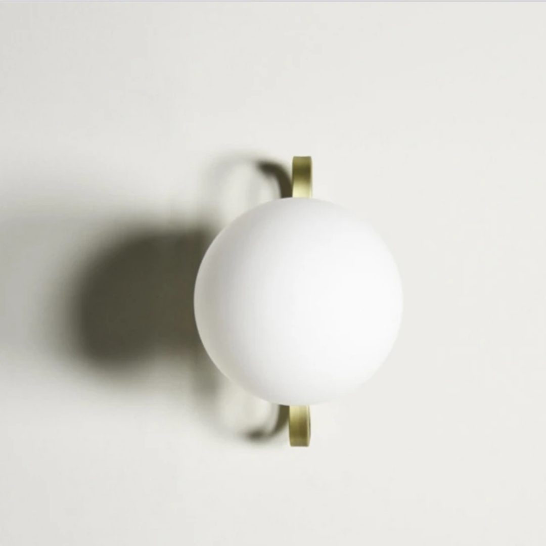 Arandela De Parede Dourada Lumina