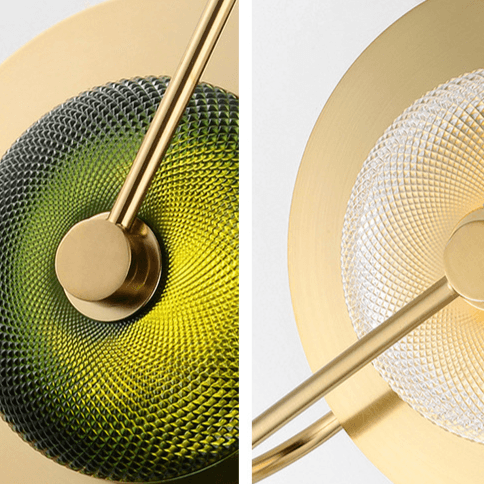 Arandela Dourada Parede Interna Futurista Belle