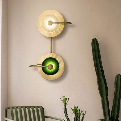 Arandela Dourada Parede Interna Futurista Belle