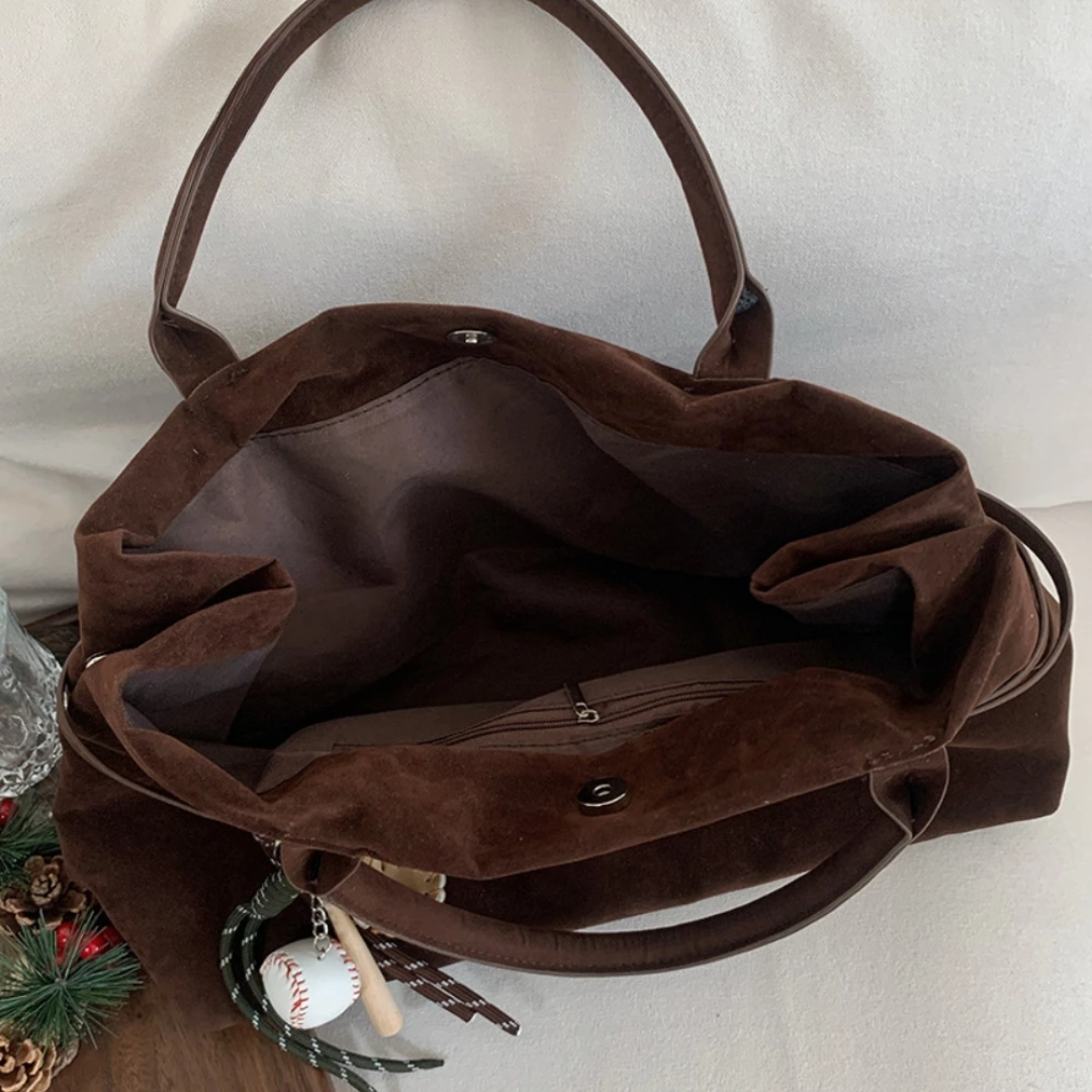 Bolsa Tote em Camurça Auriane