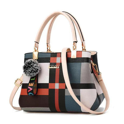 Bolsa de Ombro Feminina Vittoria Plaid