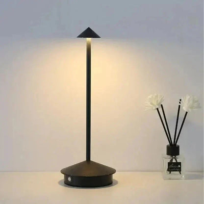 Luminária de Mesa Decorativa Sem Fio, Recarregável com Design Moderno Abajur 0005 My Store Preto 