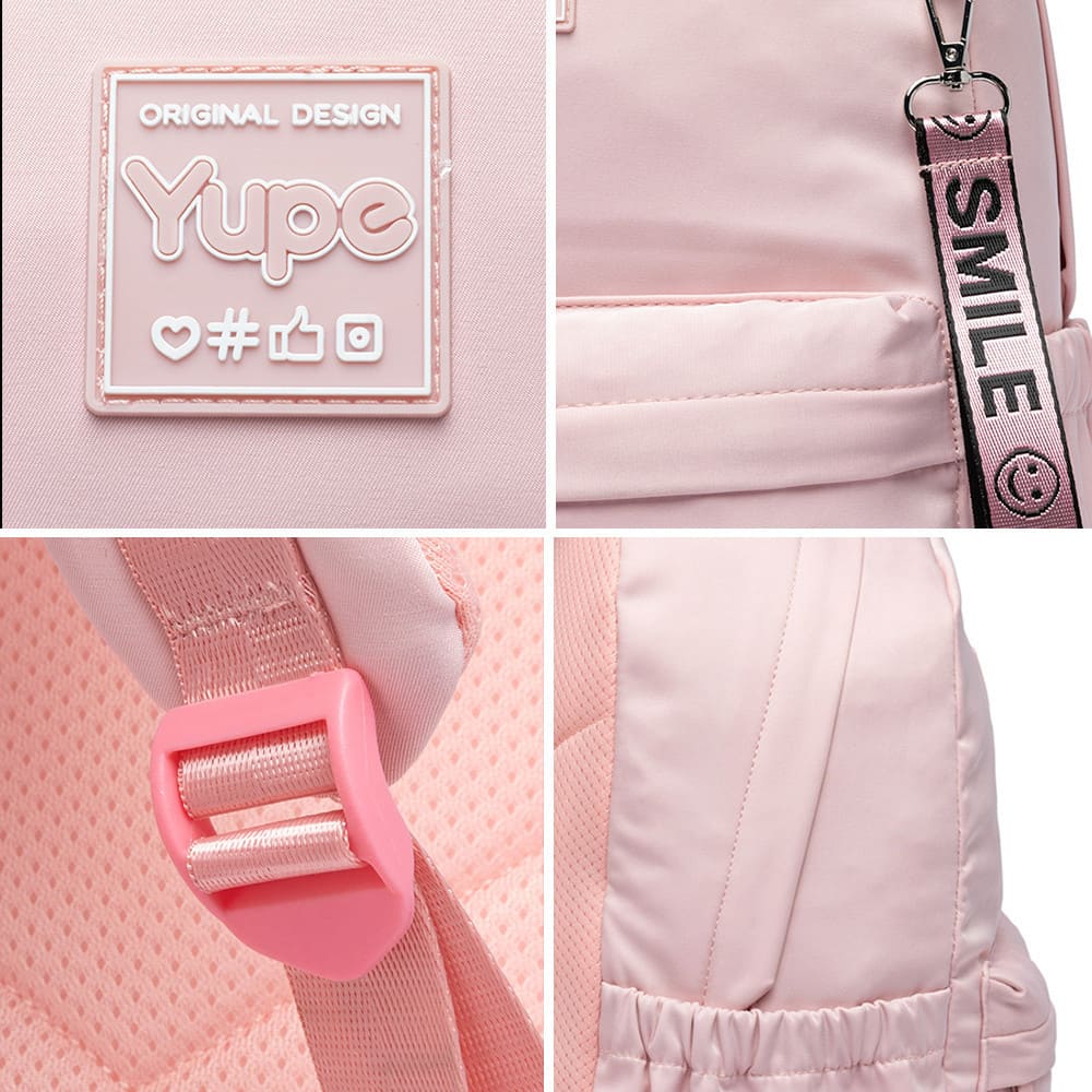 Mochila Feminina Escolar Yumi com Chaveiro