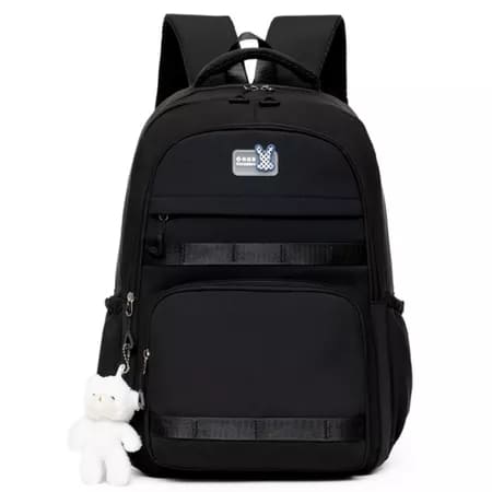 Mochila Feminina Little Rabbit Para Faculdade e Escolar Com Chaveiro