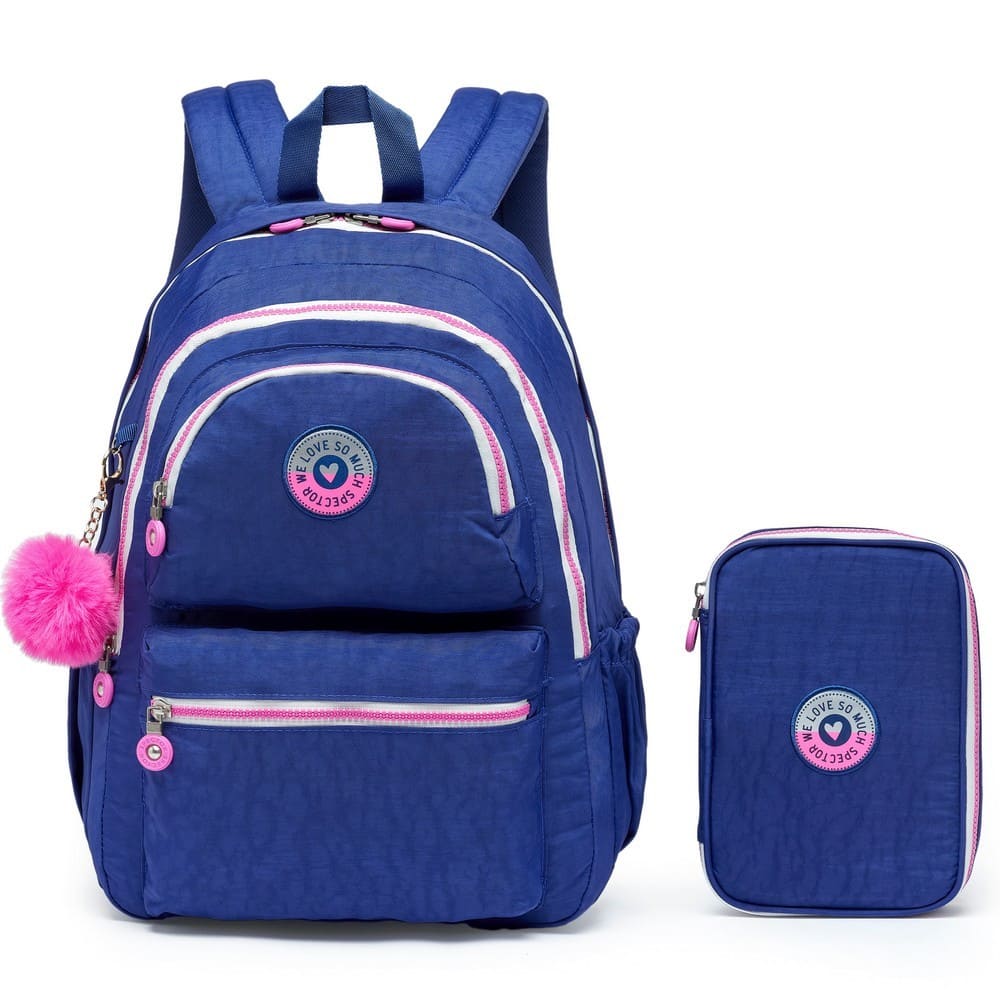 Mochila Feminina Escolar Welove + Estojo & Chaveiro de Brinde
